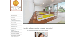 Desktop Screenshot of my-yoga-weinheim.de