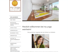 Tablet Screenshot of my-yoga-weinheim.de
